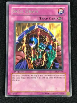 YUGIOH SKILL DRAIN DCR-049 1ST RARE (LP) - Image 1