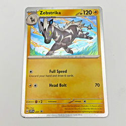 Zebstrika Cosmos Holo 201 Promo Card Pokemon Scarlet Violet Destined Rivals - Image 1