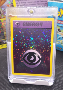 Psychic Energy WotC 2002 League Promo Pokemon Card TCG Swirl 🌀 Holo (MP) - Image 1