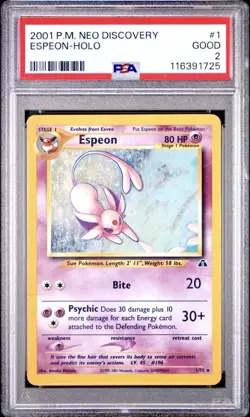 Lot Of 4 Pokemon Cards For Specific Buyer As Shown - Charizard, Shining, Espeon - Image 2