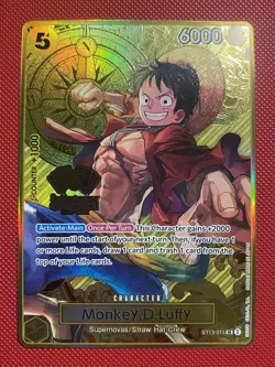 Monkey D.Luffy One Piece Japanese Version 2nd Anniversary ST13-015 Card English - Image 2