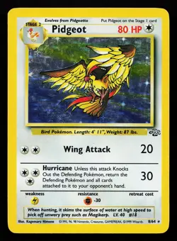 Pidgeot 8/64 Holo Rare Jungle Pokemon Card - Image 1