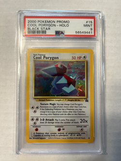 Cool Porygon 15/53 Pokemon Card Black Star Promo Holo PSA 9 - Image 1