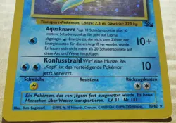 German Lapras 10/62 Rare Holo Fossil Set Pokemon Card LP - Image 3