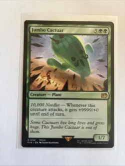 MTG English Jumbo Cactuar NM Normal Universes Beyond: FINAL FANTASY - Image 1