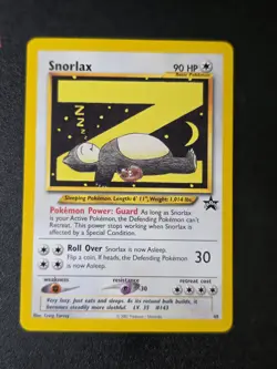 Pokemon Snorlax Black Star Promo #49 WOTC 2002 Vintage Card - Image 1