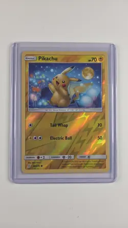Pikachu Sun & Moon Unified Minds /236 REVERSE HOLO card 2019 Pokemon TCG - Image 1