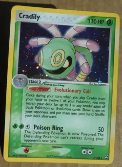 Cradily 7/108 Rare Holo Power Keepers Set Pokemon Card NM - Image 1