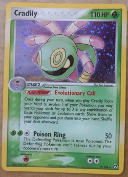Cradily 7/108 Rare Holo Power Keepers Set Pokemon Card NM - Image 4
