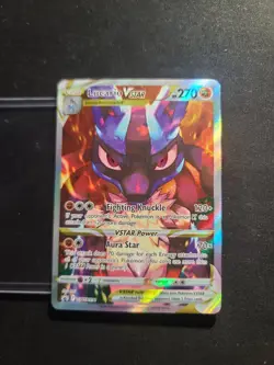 Pokemon TCG Lucario VSTAR SWSH291 Full Art Holo Black Star Promo Card - Image 1