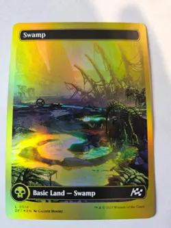 MTG Swamp Full Art First Place Finish FOIL - Aetherdrift 514 - Image 1