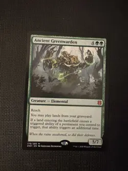 1x Ancient Greenwarden, NM Zendikar Rising MTG - Image 1