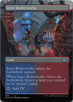 Izzet Boilerworks (Borderless) - FOIL - U Double Masters 2022 408 - MTG - Image 1