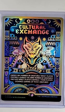 MTG Magic The Gathering Secret Lair Poster Borderless Foil Cultural Exchange - Image 1