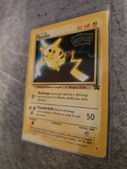 1999 Pokemon Pikachu Black Star The First Movie Promo Card TCG - Image 2