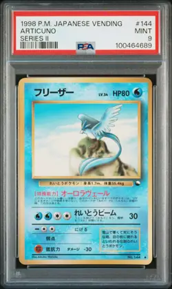 1998 POKEMON JPN VENDING SER II #144 ARTICUNO PSA 9 - Image 1