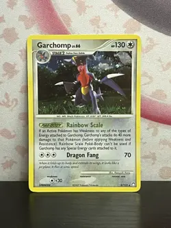 Pokemon TCG Garchomp 9/123 Mysterious Treasures Holo Vintage Nintendo 2007 LP - Image 1