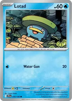 Lotad Common 035/159 Pokemon Scarlet Violet Journey Together - Image 1