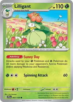 Lilligant Common 007/159 Pokemon Scarlet Violet Journey Together - Image 1
