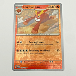 Darmanitan Pokemon Scarlet Violet Black Bolt Reverse Holo 014/086 - Image 1