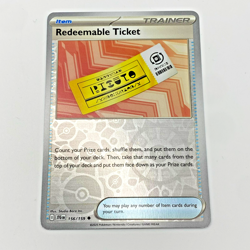 Redeemable Ticket Reverse Holo 156/159 Pokemon Scarlet Violet Journey Together - Image 1
