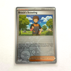 Brock's Scouting Reverse Holo 146/159 Pokemon Scarlet Violet Journey Together - Image 1