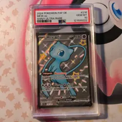 Pokemon Mew ex 216 PSA 10 Paldeas Schicksal Deutsch - Image 1