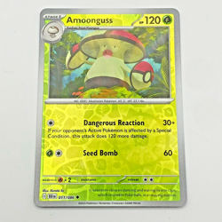Amoonguss Pokemon Scarlet Violet Black Bolt Reverse Holo 011/086 - Image 1