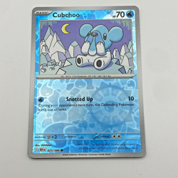 Cubchoo Pokemon Scarlet Violet Black Bolt Reverse Holo 025/086 - Image 1