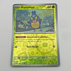Karrablast Pokemon Scarlet Violet Black Bolt Reverse Holo 009/086 - Image 1