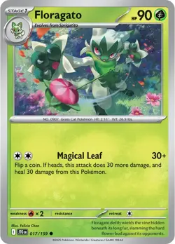 Floragato Common 017/159 Pokemon Scarlet Violet Journey Together - Image 1
