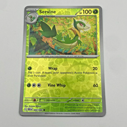 Servine Pokemon Scarlet Violet Black Bolt Reverse Holo 002/086 - Image 1