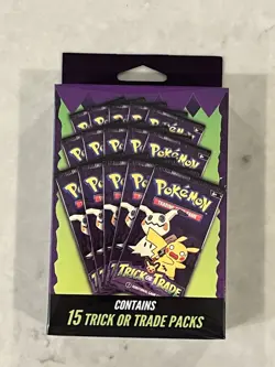 Pokemon Trick or Trade Booster Packs Halloween TCG 15 Packs Sealed - Image 1