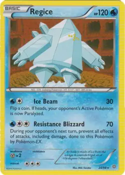 Regice - 24/98 - Rare PL/MP, English Pokemon Ancient Origins - Image 1