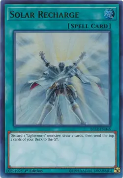 Yugioh! LP Solar Recharge - BLLR-EN045 - Ultra Rare - 1st Edition Lightly Played - Image 1