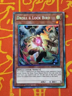 YUGIOH DROLL & LOCK BIRD COLLECTORS RARE EXC RA02-EN006 ALT ART - Image 1