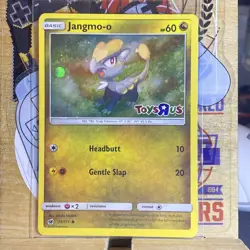 Pokemon TCG Jangmo-o 2017 Stamped Holo Promo Card 75/111 Toys R US - Image 1