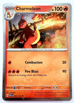 Charmeleon 005/165 Cosmos Holo - Scarlet & Violet 151 - Pokemon Card - NM - Image 1