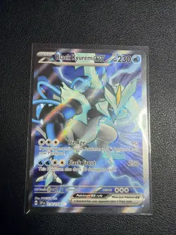 Pokemon TCG Black Kyurem EX Surging Sparks 218/191 Full Art Ultra Rare Holo Card - Image 1