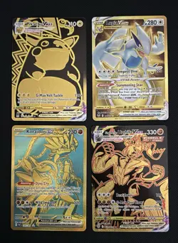 Pokemon TCG Ultra Secret Rare Gold Card Lot Charizard Lugia Pikachu Roaring Moon - Image 2