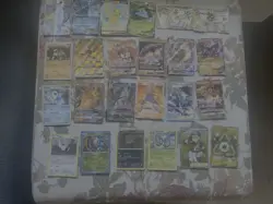 Pokemon TCG bundle lot 20+ MP-DMG holo full art rare cards mid era GX ex - Image 1