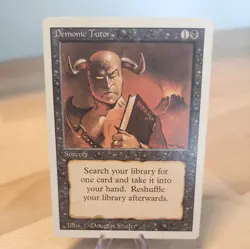 Demonic Tutor - MTG Revised Edition (3ED) - Magic the Gathering, Near Mint - Image 1