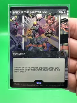 Behold the Sinister Six! (Borderless) MTG Marvel's Spider-Man Foil - Image 3