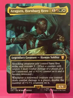 Aragorn, Hornburg Hero (Borderless) Commander: the Lord of the Rings: Tales... - Image 1