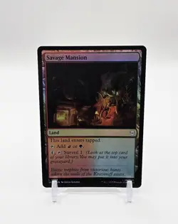 Savage Mansion Land Foil Magic The Gathering TCG Marvel's Spider-Man 183 - Image 1