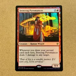 MTG ~ FOIL ~ Irencrag Pyromancer ~ ELD Throne of Eldraine ~ #128 ~ NM - Image 1
