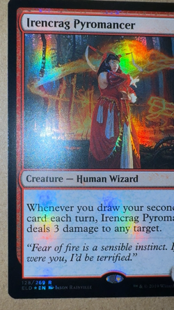 MTG ~ FOIL ~ Irencrag Pyromancer ~ ELD Throne of Eldraine ~ #128 ~ NM - Image 2