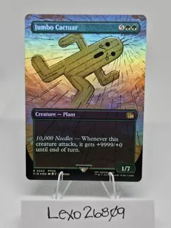 Jumbo Cactuar (Borderless) / Final Fantasy MTG / FOIL - Image 1