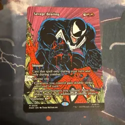 MTG SAVAGE BEATING M 0026 BORDERLESS NON FOIL - Image 1