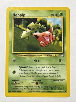 Pokemon TCG Hoppip Neo Genesis 61 Regular Unlimited Common - Image 1
